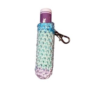 ⭐️5/$10⭐️ Handmade Crocheted Lip Balm Keychain